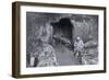 Living Quarters in a French Cave, World War I, 1915-null-Framed Giclee Print