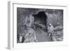 Living Quarters in a French Cave, World War I, 1915-null-Framed Giclee Print