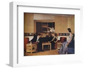 Living Room Designed by Paul Macalister, 1938-null-Framed Giclee Print