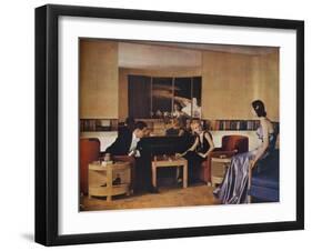 Living Room Designed by Paul Macalister, 1938-null-Framed Giclee Print