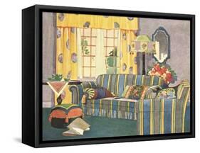 Living Room Suite-null-Framed Stretched Canvas