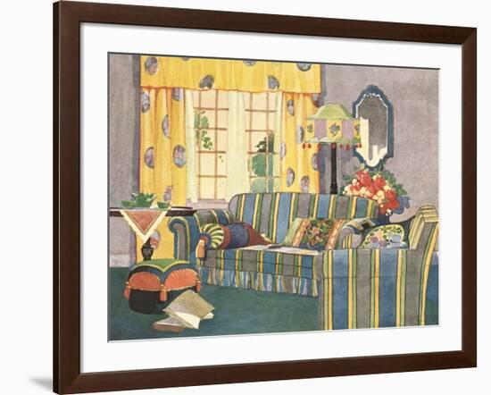 Living Room Suite-null-Framed Art Print