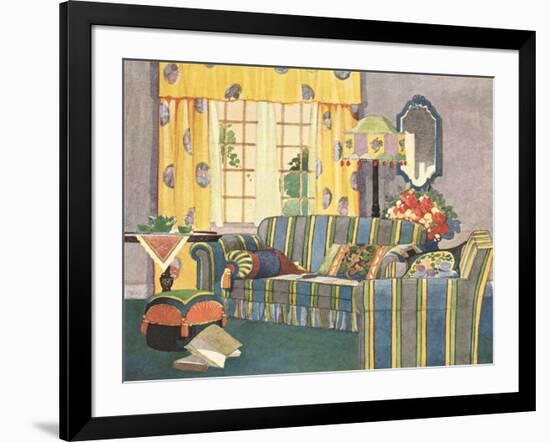 Living Room Suite-null-Framed Art Print