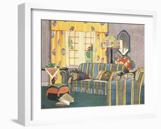 Living Room Suite-null-Framed Art Print