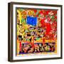 Living Room Suzani-Linda Arthurs-Framed Giclee Print