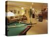 Living Room with Bar and Pool Table-null-Stretched Canvas