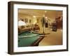 Living Room with Bar and Pool Table-null-Framed Premium Photographic Print