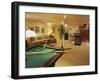 Living Room with Bar and Pool Table-null-Framed Premium Photographic Print