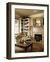 Living Room with Fireplace-null-Framed Photographic Print