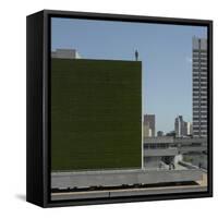 Living Wall, on National Theatre, Southwark, London. Figures, Event Horizon, by Antony Gormley-Richard Bryant-Framed Stretched Canvas