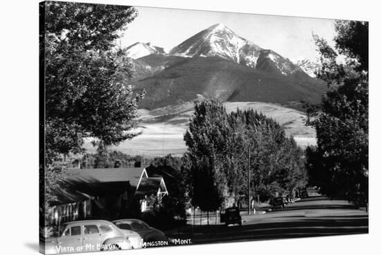 Livingston, Montana - Vista View of Mt Baldy-Lantern Press-Stretched Canvas