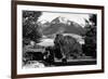 Livingston, Montana - Vista View of Mt Baldy-Lantern Press-Framed Premium Giclee Print