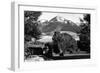 Livingston, Montana - Vista View of Mt Baldy-Lantern Press-Framed Art Print