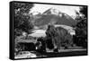 Livingston, Montana - Vista View of Mt Baldy-Lantern Press-Framed Stretched Canvas