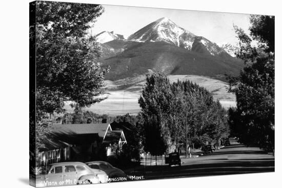 Livingston, Montana - Vista View of Mt Baldy-Lantern Press-Stretched Canvas