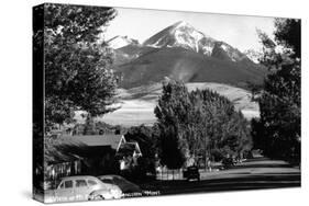 Livingston, Montana - Vista View of Mt Baldy-Lantern Press-Stretched Canvas