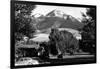 Livingston, Montana - Vista View of Mt Baldy-Lantern Press-Framed Art Print
