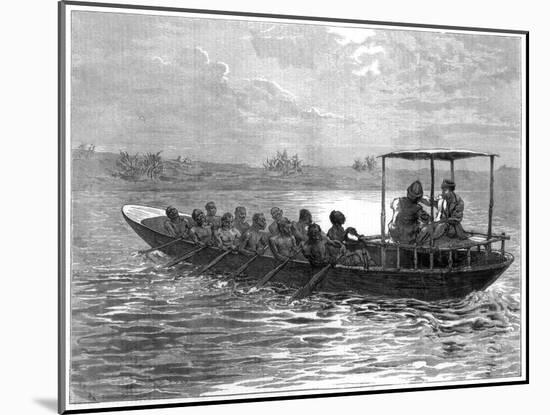 Livingstone and Stanley Going from Ujiji to the Rusizi River, 1871-null-Mounted Giclee Print