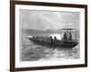 Livingstone and Stanley Going from Ujiji to the Rusizi River, 1871-null-Framed Giclee Print