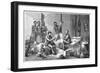 Livingstone and Stanley receiving newspapers in Central Africa, 1871-1873-Pearson-Framed Giclee Print