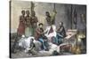 Livingstone and Stanley receiving newspapers in Central Africa, 1871-1873-Pearson-Stretched Canvas