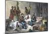 Livingstone and Stanley receiving newspapers in Central Africa, 1871-1873-Pearson-Mounted Giclee Print
