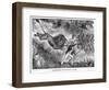 Livingstone Attacked by a Lion-null-Framed Giclee Print