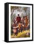 Livingstone Weak from Fever Escorted to Shinte's Town, 19th Century-null-Framed Stretched Canvas