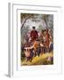 Livingstone Weak from Fever Escorted to Shinte's Town, 19th Century-null-Framed Giclee Print