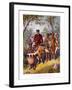 Livingstone Weak from Fever Escorted to Shinte's Town, 19th Century-null-Framed Giclee Print