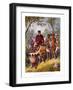 Livingstone Weak from Fever Escorted to Shinte's Town, 19th Century-null-Framed Giclee Print