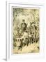 Livingstone Weak from Fever Escorted to Shinte's Town, C1854-null-Framed Giclee Print