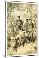 Livingstone Weak from Fever Escorted to Shinte's Town, C1854-null-Mounted Giclee Print