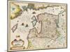 Livonia Map, Vulgo Lyefland, Atlas Maior-Joan Blaeu-Mounted Giclee Print