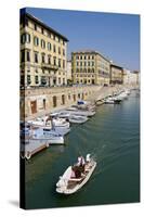 Livorno Waterfront-Charles Bowman-Stretched Canvas