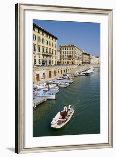 Livorno Waterfront-Charles Bowman-Framed Photographic Print