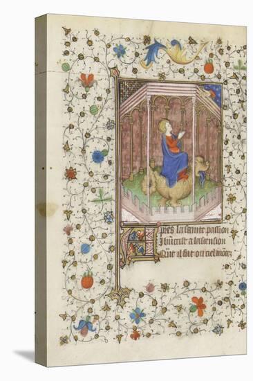 Livre d'heures. Sainte Marguerite d'Antioche-null-Stretched Canvas