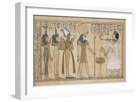 Livre des Morts de Khonsoumes-null-Framed Giclee Print