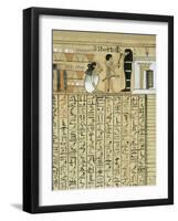 Livre des morts, papyrus de Nebqed-null-Framed Giclee Print