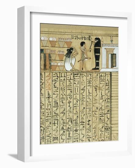 Livre des morts, papyrus de Nebqed-null-Framed Giclee Print