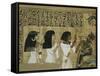 Livre des morts, papyrus de Nebqed-null-Framed Stretched Canvas