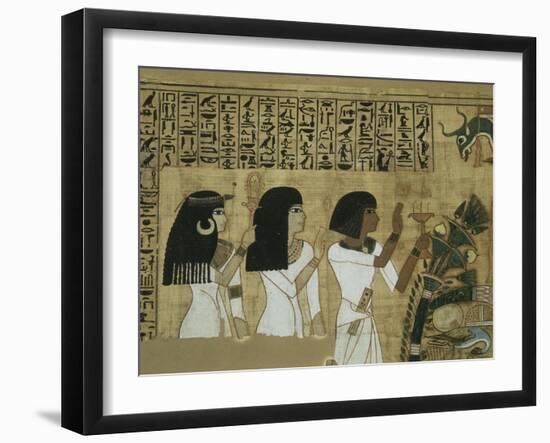 Livre des morts, papyrus de Nebqed-null-Framed Giclee Print