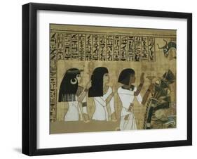 Livre des morts, papyrus de Nebqed-null-Framed Giclee Print