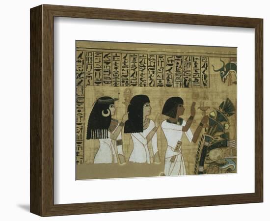 Livre des morts, papyrus de Nebqed-null-Framed Giclee Print