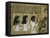 Livre des morts, papyrus de Nebqed-null-Framed Stretched Canvas