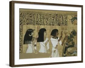 Livre des morts, papyrus de Nebqed-null-Framed Giclee Print