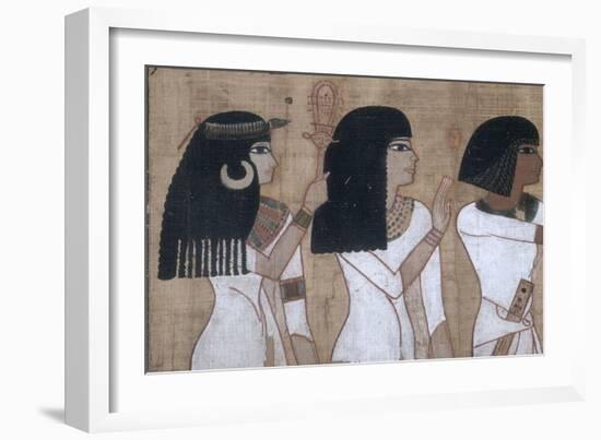 Livre des morts, papyrus de Nebqed-null-Framed Giclee Print