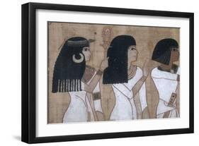 Livre des morts, papyrus de Nebqed-null-Framed Premium Giclee Print