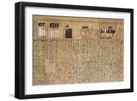 Livre des morts, papyrus de Nebqed-null-Framed Giclee Print