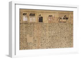 Livre des morts, papyrus de Nebqed-null-Framed Giclee Print